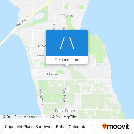 Copsfield Place map