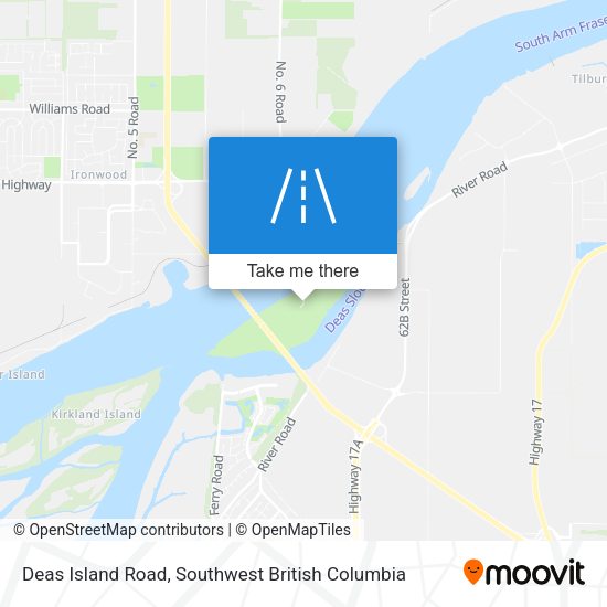 Deas Island Road plan