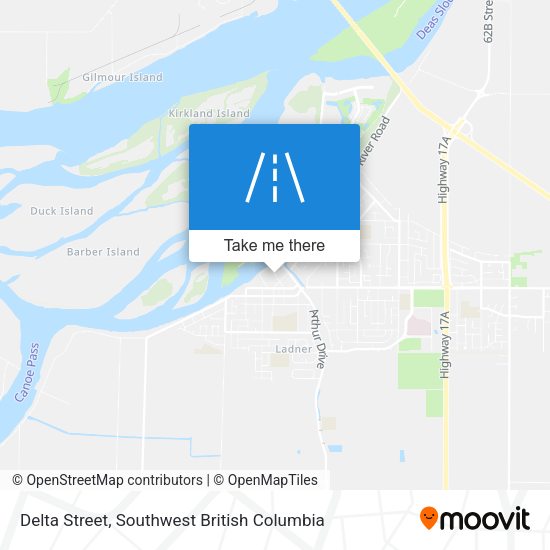 Delta Street map