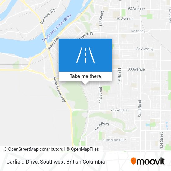 Garfield Drive map