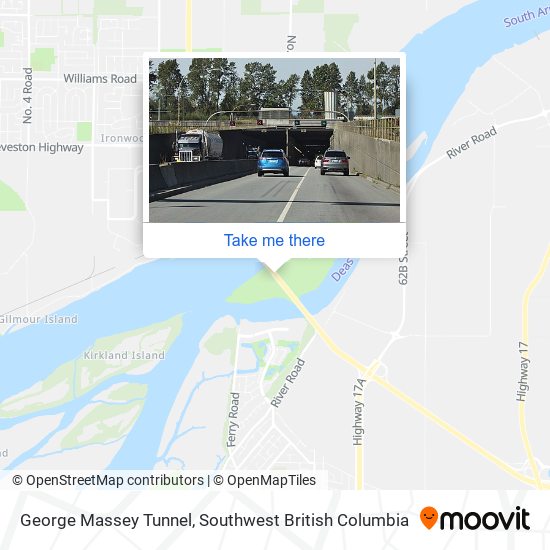 George Massey Tunnel map