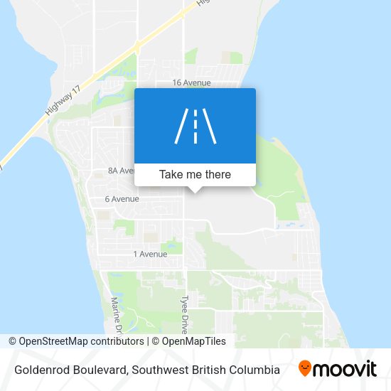 Goldenrod Boulevard map