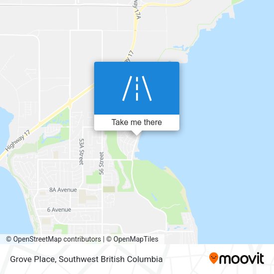 Grove Place map