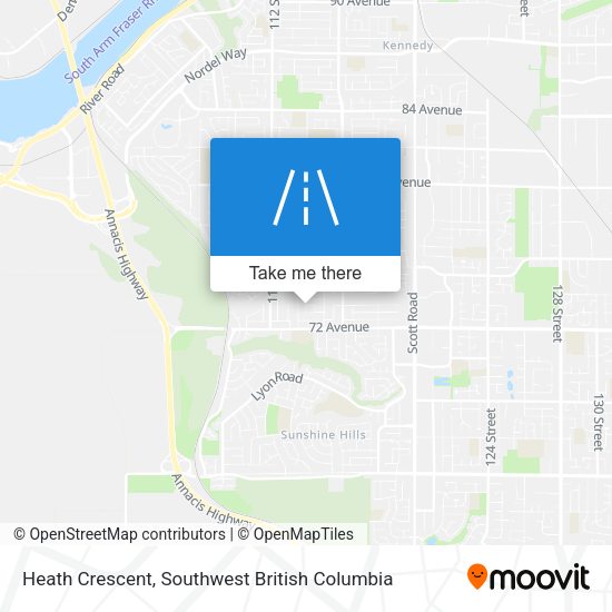 Heath Crescent map