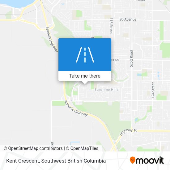 Kent Crescent map