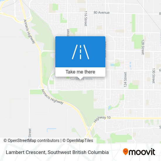 Lambert Crescent map