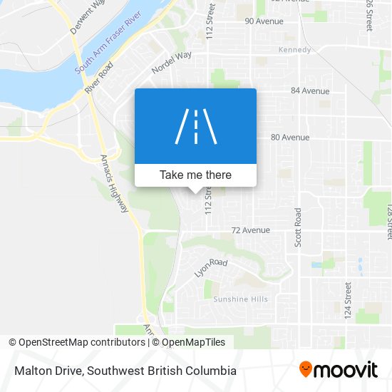 Malton Drive map