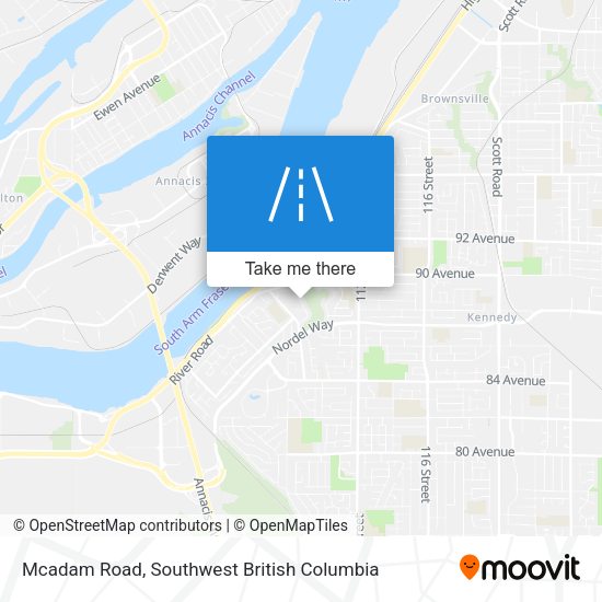 Mcadam Road map