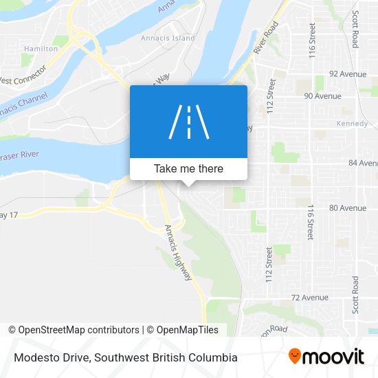 Modesto Drive map