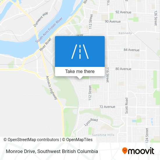 Monroe Drive map