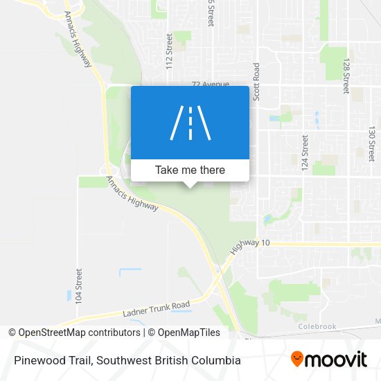 Pinewood Trail map