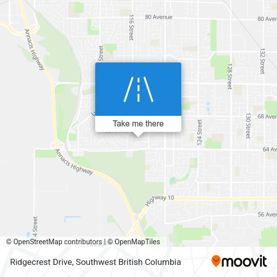 Ridgecrest Drive map