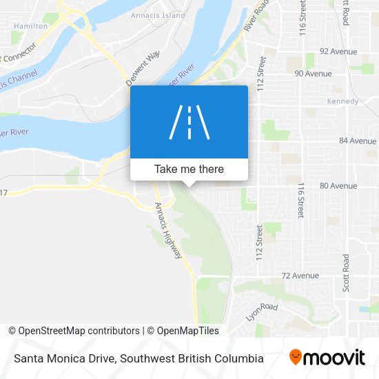 Santa Monica Drive map