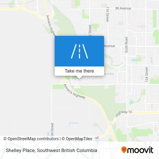 Shelley Place map