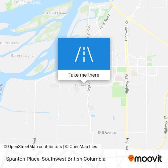 Spanton Place map