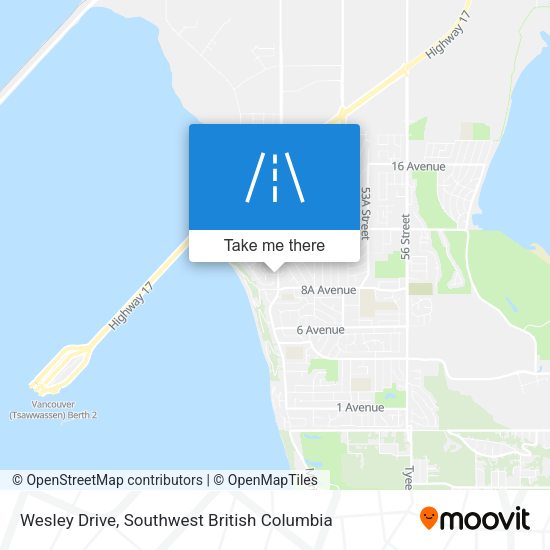 Wesley Drive map