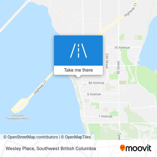Wesley Place map