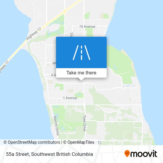 55a Street map