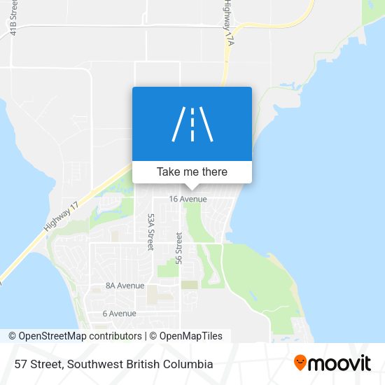 57 Street map