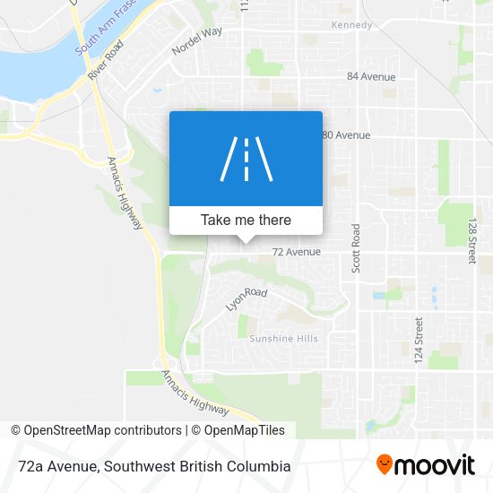 72a Avenue map