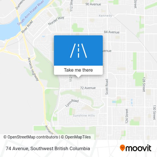 74 Avenue map
