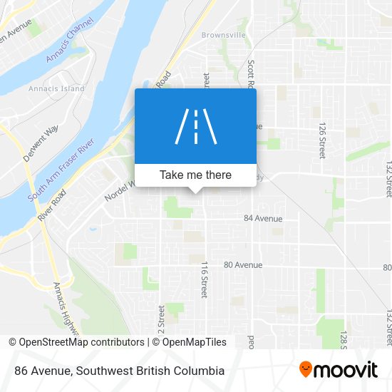 86 Avenue map