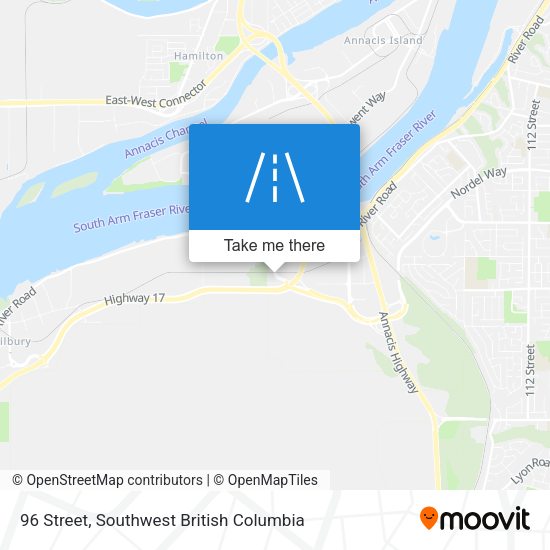 96 Street map