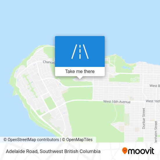 Adelaide Road map