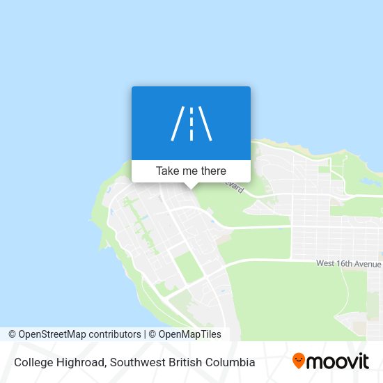 College Highroad map