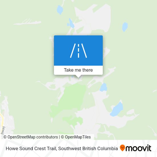 Howe Sound Crest Trail map