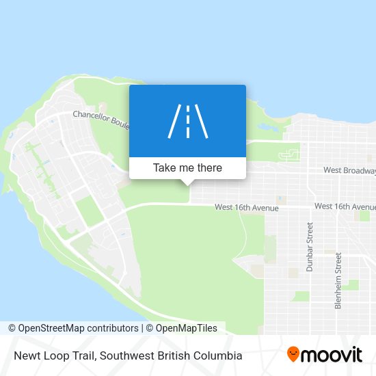 Newt Loop Trail map