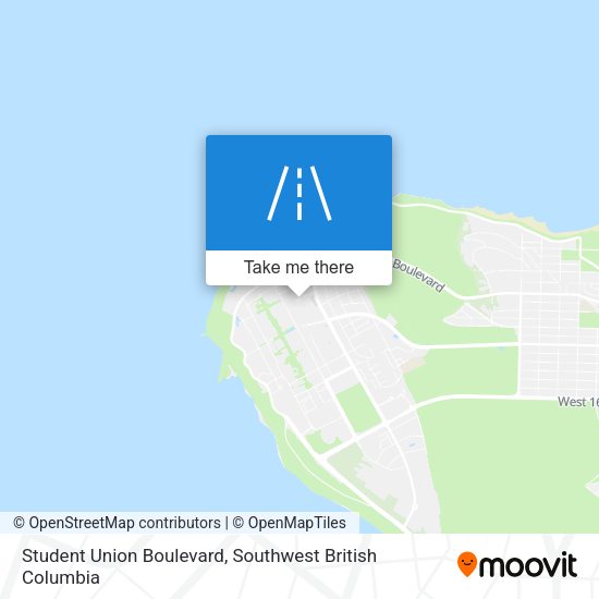 Student Union Boulevard map