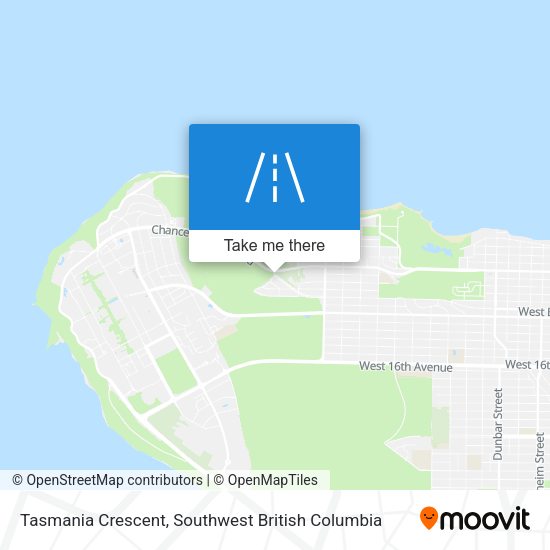 Tasmania Crescent map