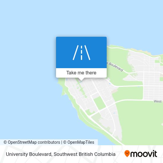 University Boulevard map