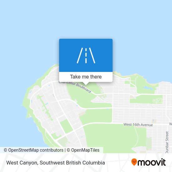 West Canyon map