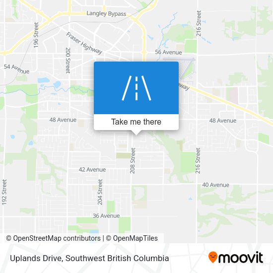 Uplands Drive map