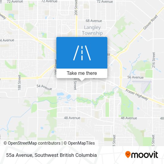55a Avenue map