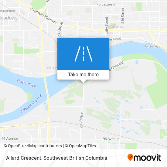 Allard Crescent map