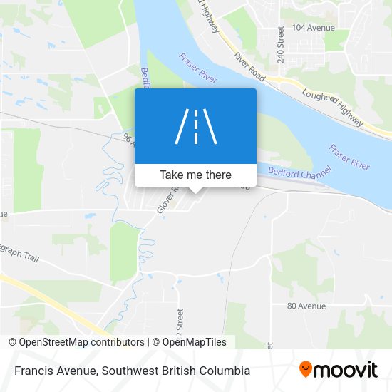 Francis Avenue map