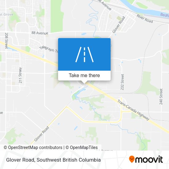 Glover Road map