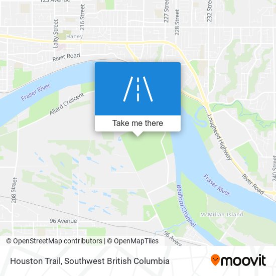 Houston Trail map