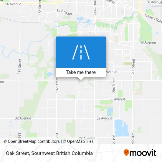 Oak Street map