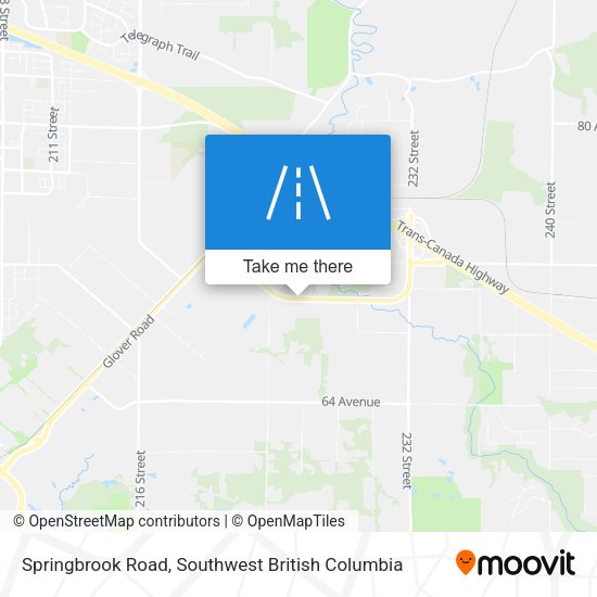 Springbrook Road map
