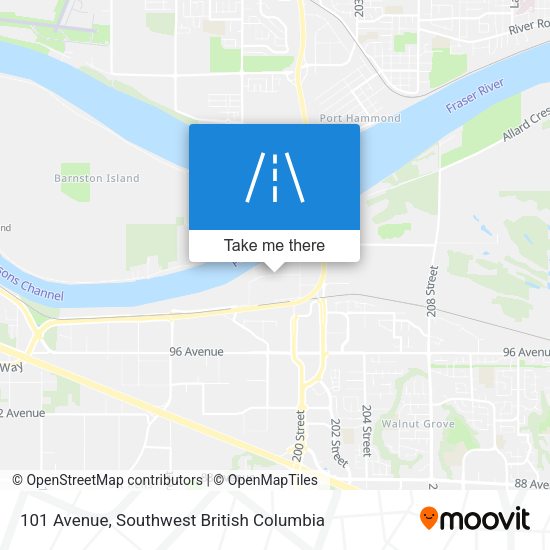 101 Avenue map