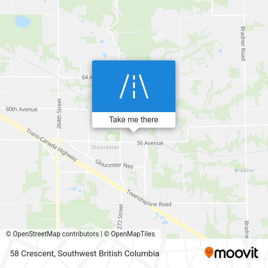 58 Crescent map