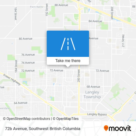 72b Avenue map