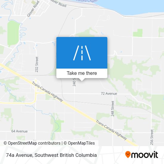 74a Avenue map