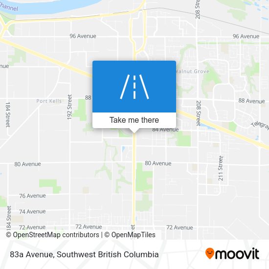 83a Avenue map
