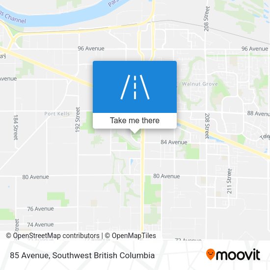 85 Avenue map