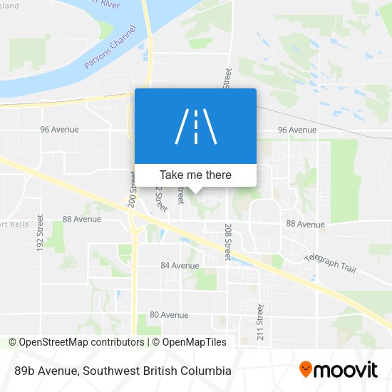 89b Avenue map